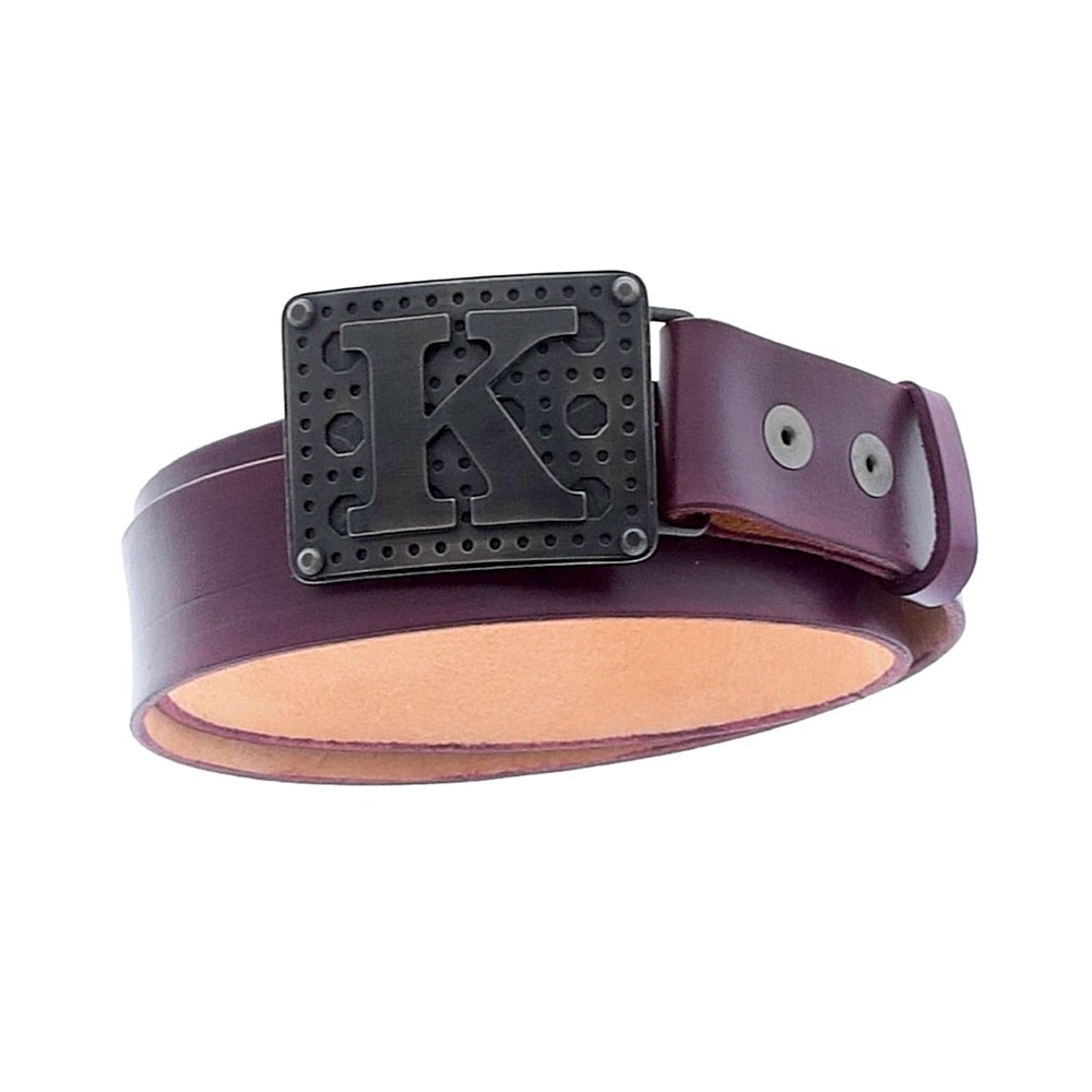 STS Leather Belt size M Burgundy